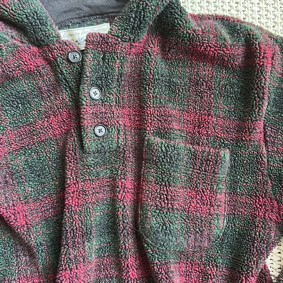 Vintage Authentic Gap USA Old School Pullover Fleece Hoodie Sweatshirt Unisex XL - Picture 3 of 7